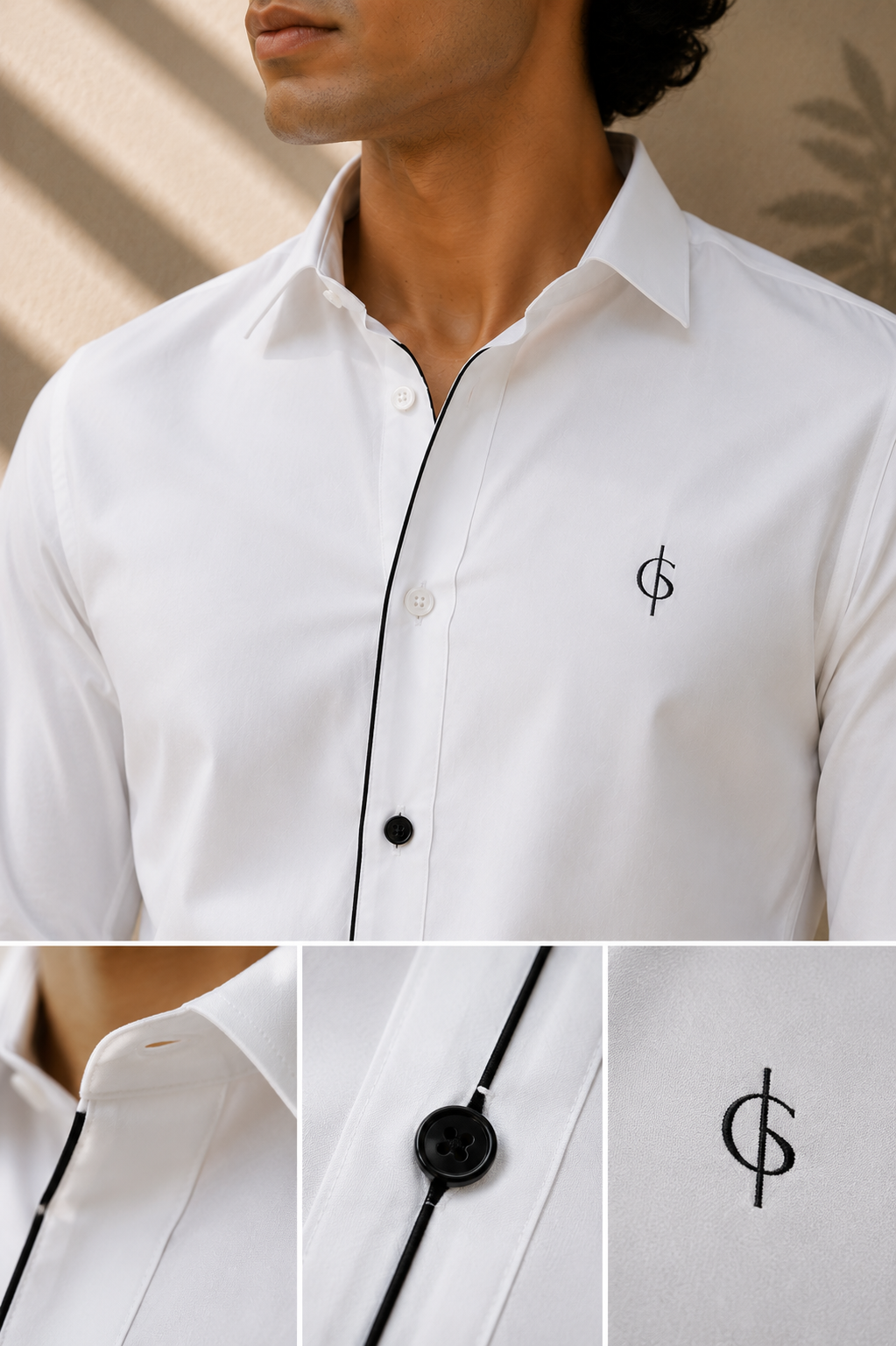 The First Light Shirt – Premium White Cotton Shirt | 9 AM Collection